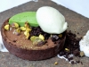 Chocolate Pistachio Tart, Pistachios, Lime, Mint